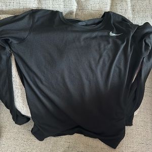 Black long sleeve Nike Dri-Fit top